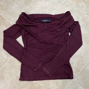 Abercrombie and Fitch Off the Shoulder Sweater